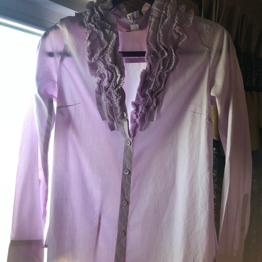 J. crew lavender blouse